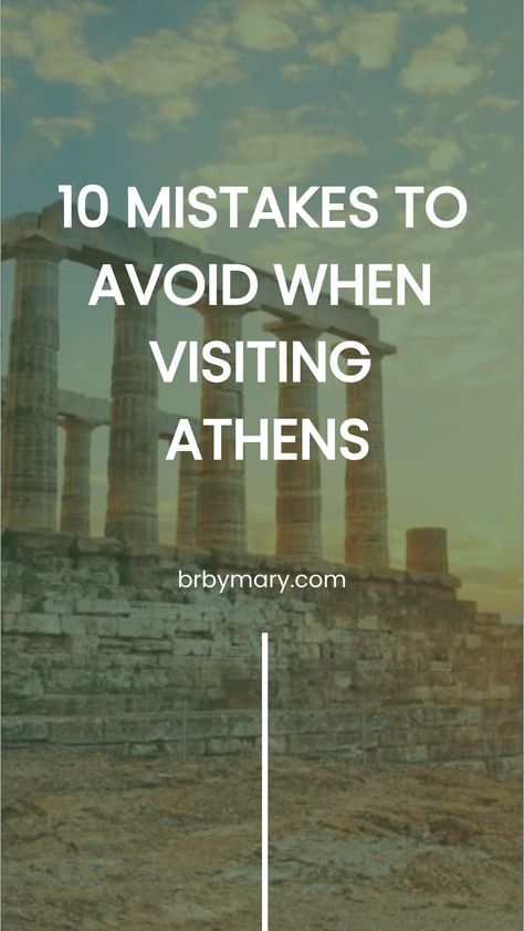 Looking for Athens travel tips? We've got you! When exploring Athens, the ancient city filled with history and culture, there are common mistakes to steer clear of. Make the most of your visit by knowing what to avoid and how to fully immerse yourself in all this vibrant city has to offer. Experience the wonders of Athens without any hiccups or missed opportunities! Athens Travel, Missed Opportunities, Cave Hotel, Romantic Road, Santorini Hotels, Holiday Stories, Canada Travel Guide, Greece Travel Guide, Greek History