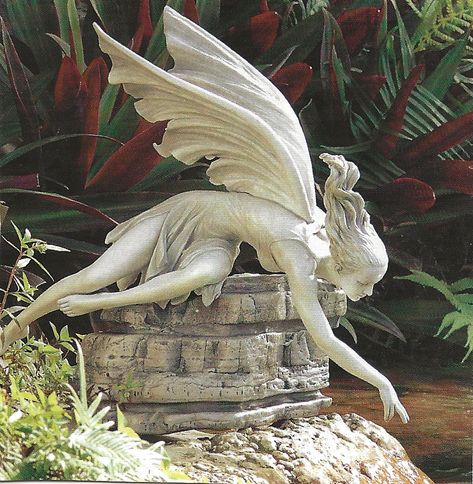 Fairy Stones, Unicorn Statue, Fairy Sculpture, Angel Garden Statues, Fairy Statues, Fairy Pictures, Magic Garden, Fairy Figurines, Angel Statues