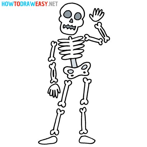 How to Draw a Skeleton #Skeleton #HowtoDrawaSkeleton #EasyDrawings #DrawingTutorials #Halloween #HalloweenDrawing #HalloweenDrawingIdeas #SimpleDrawing #HowtoDrawanEasySkeleton #Art #Arts #HalloweenArt #EasytoDrawHalloween #HowtoDrawEasy #Cartoon #CartoonDrawings #CartoonDrawing #CartoonSkeleton Easy Skeleton Hand Drawing, Drawing Ideas Skeleton Easy, Easy To Draw Skeleton, Skelton Ideas Drawing, Scelotin Drawing Easy, How To Draw Skeleton, Real Skeleton, Simple Skeleton, Skeleton Easy Drawing