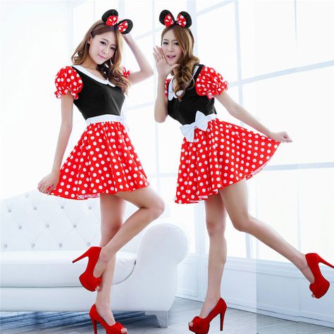 Minnie Mouse Fancy Dress, Mickey Costume, Xmas Costumes, Unusual Dresses, Minnie Mouse Costume, Xmas Dress, Role Play Costume, Womens Cosplay, Fancy Dress Up