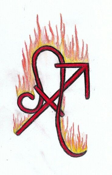 Leo and Sagittarius tattoo combined. I'd prefer it in plain black with no fire added. Power Symbol Tattoo, Poker Tattoos, Zodiac Leo Art, Zodiac Signs Leo Tattoo, Sagittarius Tattoo Designs, Leo Tattoo Designs, Sagittarius Tattoo, Aries And Sagittarius, Libra And Sagittarius