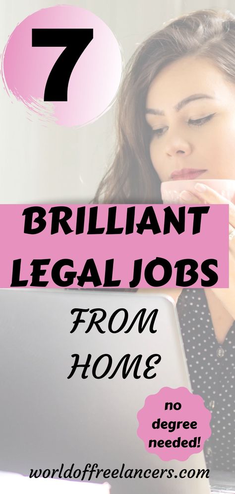 Interested in making money doing legal jobs but you're not a lawyer and never went to law school? You can earn money online with several legal no degree careers. And you need no experience either! These 7 legal work at home jobs will let you earn full time income from home or side hustle money. Check out these legal work from home jobs and start earning money at your dream job. #legaljobsfromhome #nodegreecareers #WorldofFreelancers Calendar Management, Work At Home Jobs, At Home Jobs, Typing Jobs, Proofreading Jobs, Creative Jobs, High Paying Jobs, Freelance Work, Work At Home