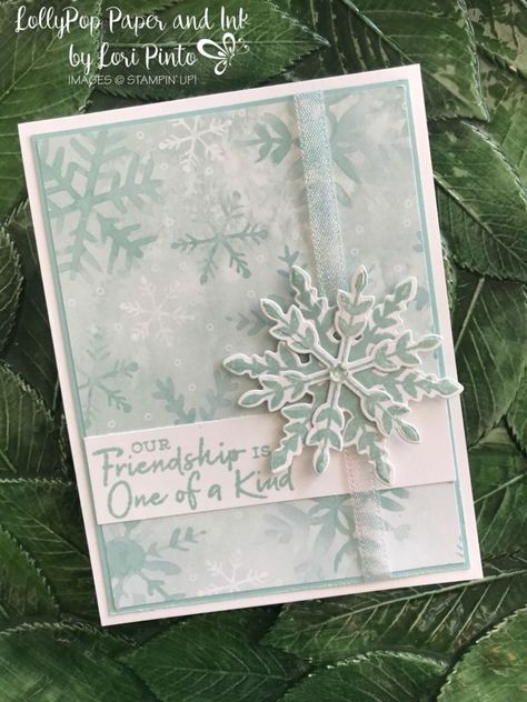 Snowflake Christmas Cards, Christmas Cards Diy, Handcrafted Christmas Cards, Christmas Tree Pictures, Snowflake Cards, Homemade Christmas Cards, Stampin Up Christmas Cards, Stampin Up Christmas, Snowflake Christmas