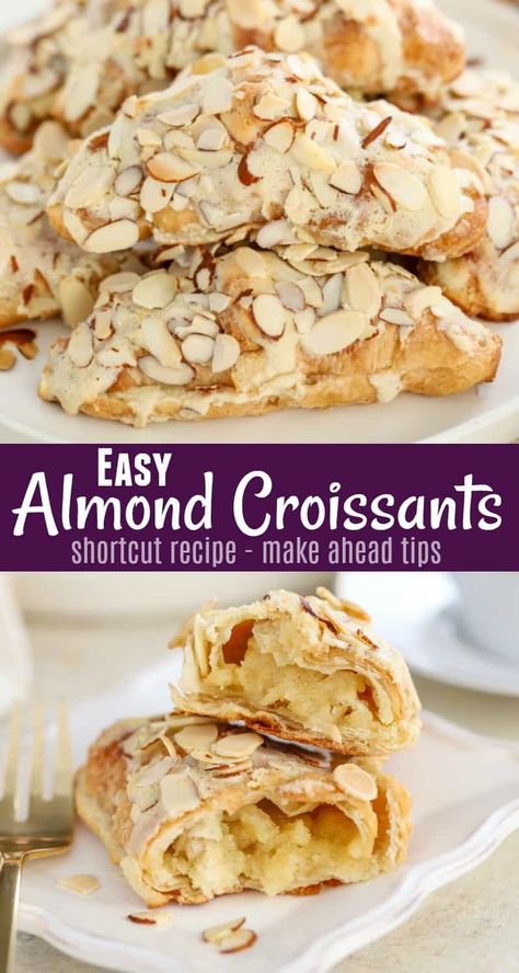 Frangipane Recipe, Leftover Croissants, Almond Cream Filling, Croissant Nutella, Almond Syrup, Almond Paste Recipes, Almond Croissants, Almond Desserts, French Almond