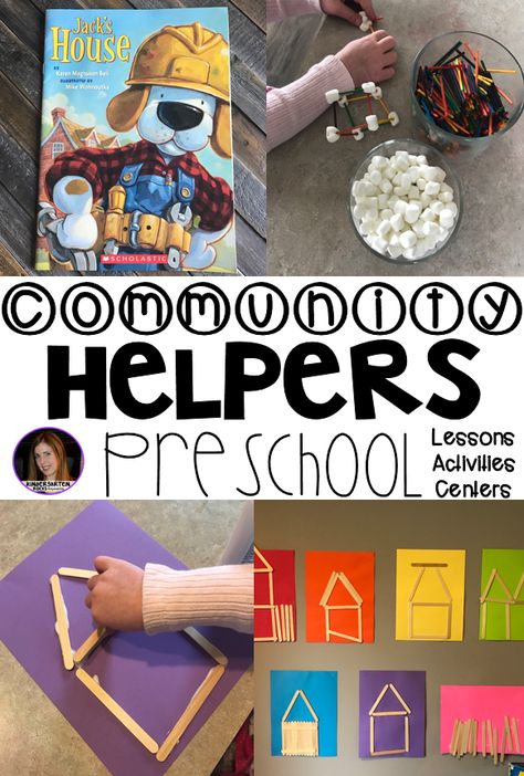 Are you looking for a fun hands-on community helper and fire safety themed unit that revolves around amazing stories and is appropriate for your preschool classroom? Then, you will love Community Themed Helper and Fire Safety Unit for Preschool. Construction Ideas. Preschool Community Helpers Activities, Preschool Community Helpers, Prek Community Helpers, Community Helpers Art, Community Helpers Lesson Plan, Community Helpers Week, Preschool Community Helpers Theme, Community Helpers Preschool Crafts, Fire Safety Unit