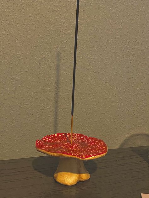 Pretty Incense Holder, Mushroom Incense Holder, Incense Holder, Incense, I Saw, Things To Think About, Pendant Light, Ceiling Lights, Pendant