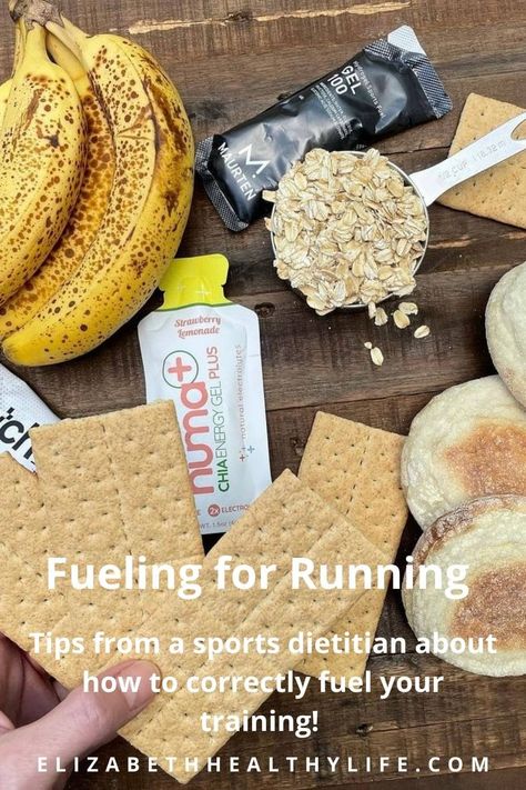 Running Fuel Ideas, How To Fuel For A Half Marathon, Half Marathon Fueling, Half Marathon Nutrition, Pre Long Run Food, Marathon Fueling Plan, Pre Run Food, Running Essentials For Women, Running Meals