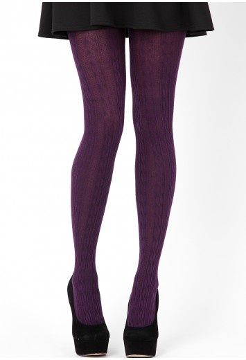 Dark eggplant tights. Panty Hose Outfits, Carhartt Coat, Purple Tights, Star Purple, Polka Dot Tights, Thick Tights, Wool Tights, Winter Tights, Mazzy Star