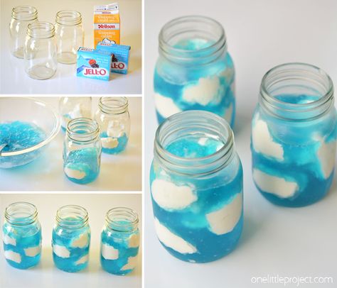 Sky Jello With Fluffy Clouds, Cloud 9 Birthday Activities, Cloud Nine Birthday Party Cake, On Cloud 9 Party Food, Cloud Nine Birthday Party Games, Cloud 9 Party Games, Cloud Dessert Ideas, Cloud Nine Birthday Party Food, Cloud Nine Party Food