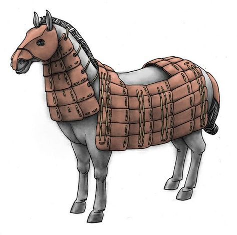 Kofun Period, Japanese Armour, Horse Clip Art, Medieval Warfare, Japan Cartoon, Armor Design, Military Tactics, Horse Clipping, Horse Armor