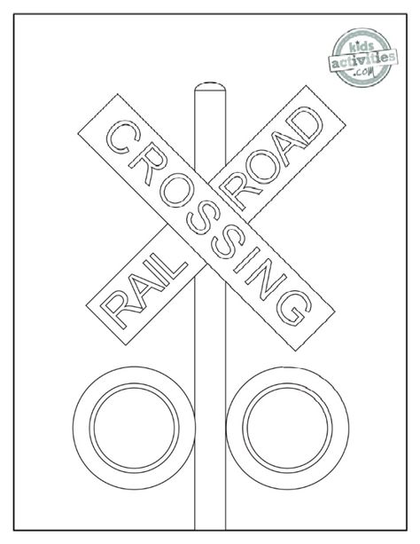 7 Free Printable Stop Sign & Traffic Signal and Signs Coloring Pages Environmental Signs, Printable Road Trip Games, Yield Sign, Railroad Crossing Signs, Frozen Coloring Pages, Environmental Print, Railroad Crossing, Crossing Sign, Traffic Signal