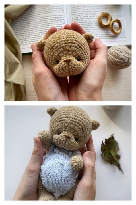 crochet amigurumi free Crochet Bear Pattern Free, Bear Crochet Pattern Free, Crochet Teddy Bear Pattern Free, Amigurumi Teddy Bear, Teddy Bear Patterns Free, Crochet Backpack Pattern, Bear Patterns Free, Crochet Bear Patterns, Knitted Teddy Bear