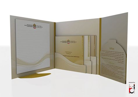 Presentation Folder on Behance Folder Design Layout, Creative Folder Design, Folder Design Inspiration, Folder Graphic Design, Pocket Folder Design, Classy Packaging, Corporate Folder, Presentation Folder Design, Presentation Folders