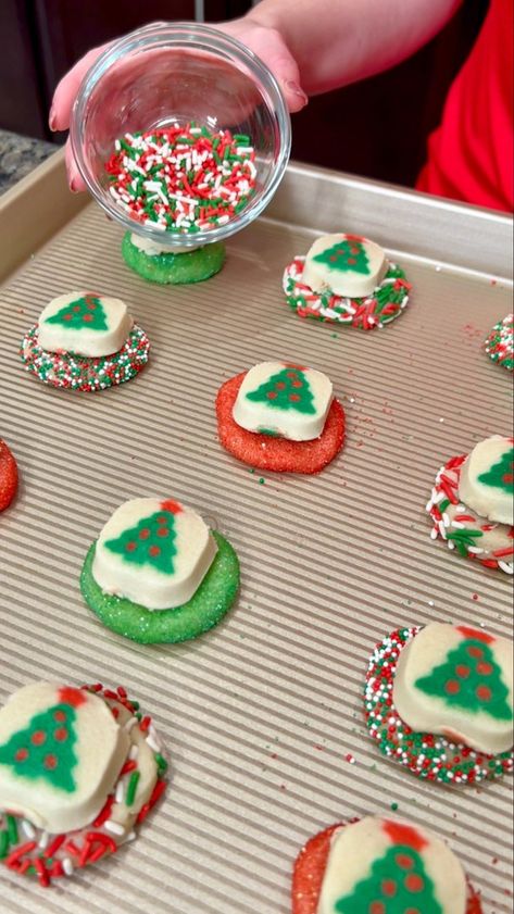 Pillsbury Holiday Cookies, Pillsbury Christmas Cookies, Christmas Tree Sugar Cookies, Tree Sugar Cookies, Pillsbury Sugar Cookie Dough, Candies Recipes, Slow Cooker Cake, Sugar Cookie Dough Recipe, Pillsbury Cookies