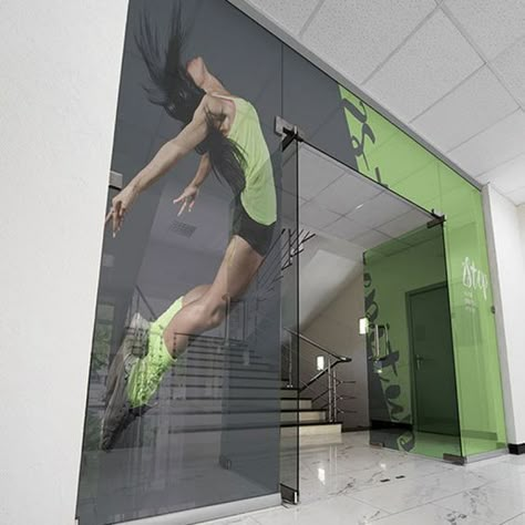 Gym Door, Gym Design Interior, Window Display Retail, Retail Space Design, Luxury Swimming Pools, Fitness Boutique, Gym Interior, Sport Hall, Hospital Design