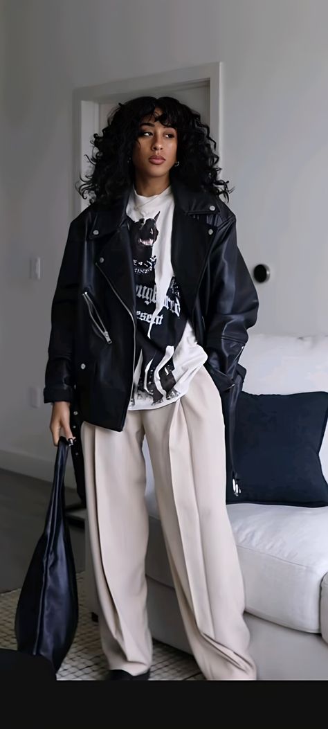 Bold Edgy Style, Edgy And Feminine Outfits, Edgy Sporty Outfits Chic, Elevated Edgy Outfits, Edgy Funky Outfits, Edgy Business Professional Outfits, Edgy Black Women, Edgy Formal Outfits, Edgy Business Casual Outfits