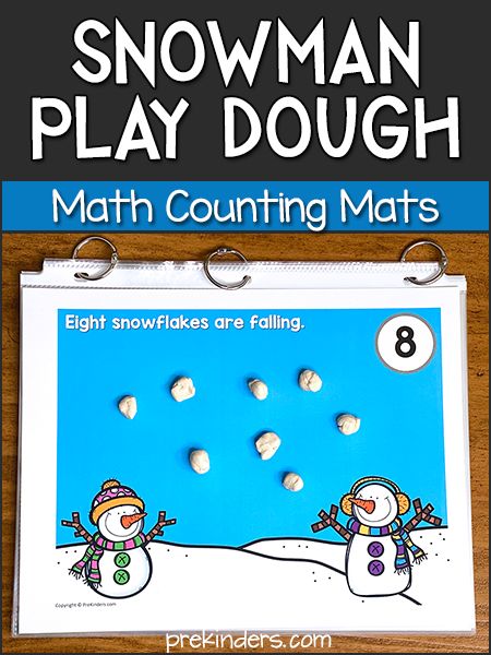 Snowflake Playdough Mats, Math Playdough Mats, Winter Theme Activities, Winter Theme Preschool, Play Dough Mats, Snowmen Activities, Math Mats, Dough Mats, Winter Activities Preschool