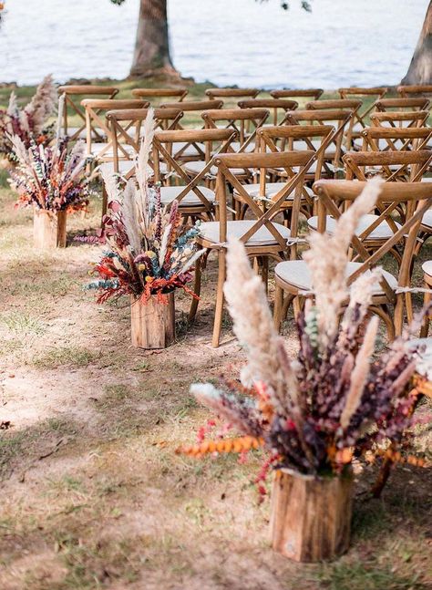 Dock Wedding Ceremony Decor, Creek Side Wedding Ceremony, Dock Wedding Ceremony, Chesapeake Bay Wedding Theme, Creekside Wedding Ceremony, Dock Wedding, Wedding Ceremony Mountain View, Wedding Ceremony Photos, Wedding Themes Fall