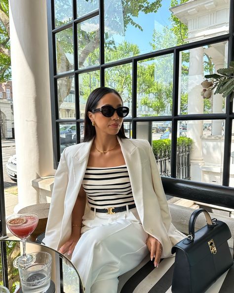 A round up of summer in the city outfits 🤍🌞 . . Summer in the city, summer outfit, classic style, city break outfit, waist coat styling, holiday outfit, chic style, outfit idea #summeroutfit #summerfashion Striped Dress Outfit, Summer City Outfits, European Fashion Summer, European Outfit, City Outfits, Casual Chic Outfit, Classic Outfits, Elegant Outfit, Minimalist Outfit