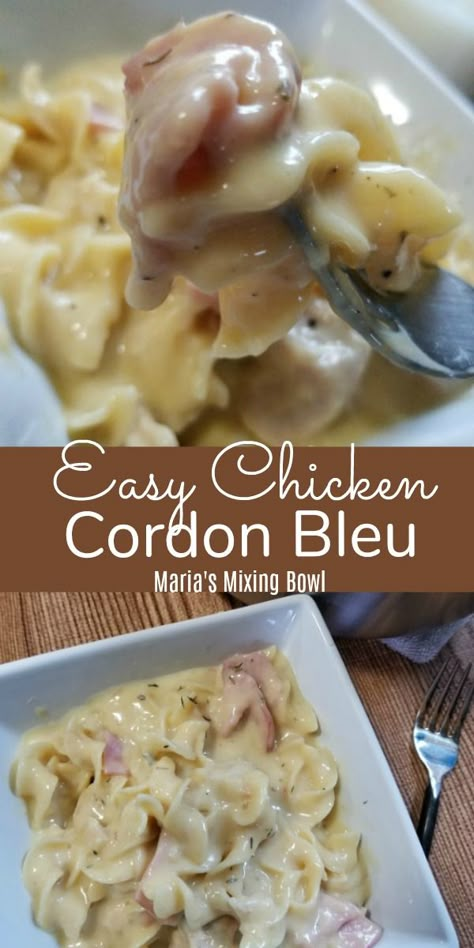 Chicken Cordon Blue Easy, Chicken Cordon Bleu Pasta Casserole, Easy Chicken Cordon Bleu Casserole, Cordon Bleu Pasta, Chicken Cordon Bleu Pasta, Easy Chicken Cordon Bleu, Cordon Blue, Cordon Bleu Casserole, Chicken Cordon Bleu Casserole