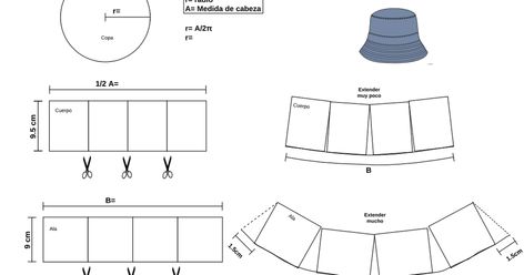 Patron bucket hat .pdf - Google Drive Mens Bucket Hat Pattern Free, Bucket Hat Template Measurements, Bucket Hat Patron, Bucket Hats Outfits, Bucket Hat Template, Patron Bob, Bucket Hat Measurements, Upcycled Hats, Bucket Hat Pattern Free