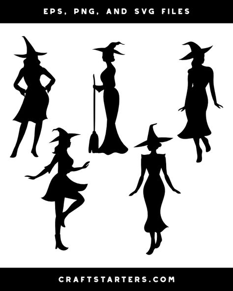 Halloween Clip Art, Witch Silhouette, Beautiful Witch, Silhouette Clip Art, Paint Cards, Halloween Haunt, Png Transparent, Witch, Clip Art