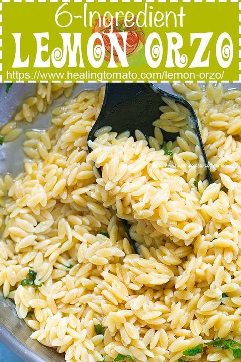 Sauce For Orzo Pasta, Asian Orzo Recipes, Lemon Orzo Recipes, Vegan Orzo Recipes, Easy Orzo Recipes, One Pan Orzo, Orzo Recipes Healthy, Orzo Salads, Orzo Recipes Side