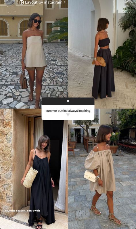 Miami Vacation Outfits, Hot Weather Outfits, Black Dress Style, Miami Vacation, Miami Outfits, Vacay Outfits, Cruise Outfits, Trending Fashion Outfits, Spring Dress