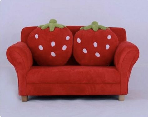 Strawberry Couch, Bedding King Size, Toddler Sofa, Bedding King, Mini Sofa, Kids Chair, Strawberry Decorations, Cute Furniture, Sofa Lounge