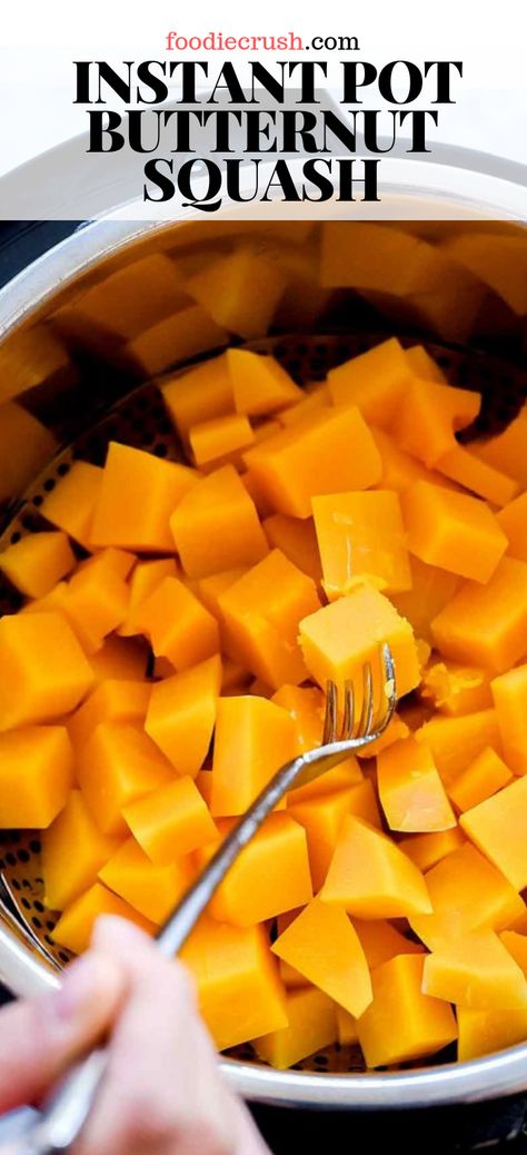 Butternut Squash Spaghetti, Instant Pot Veggies, Instant Pot Butternut Squash, Frozen Butternut Squash, Butternut Squash Cubes, Squash Vegetable, Chicken And Butternut Squash, Butternut Squash Recipes Soup, Squash Soup Recipe