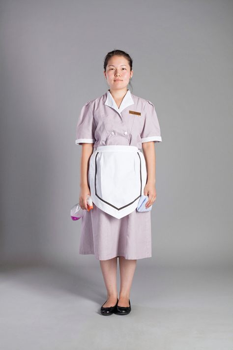 Housekeeper Outfit, Housekeeping Uniform, House Maid, Outfit References, Dark Academy, Hotel Uniform, Young House, Maid Uniform, Paper Dress