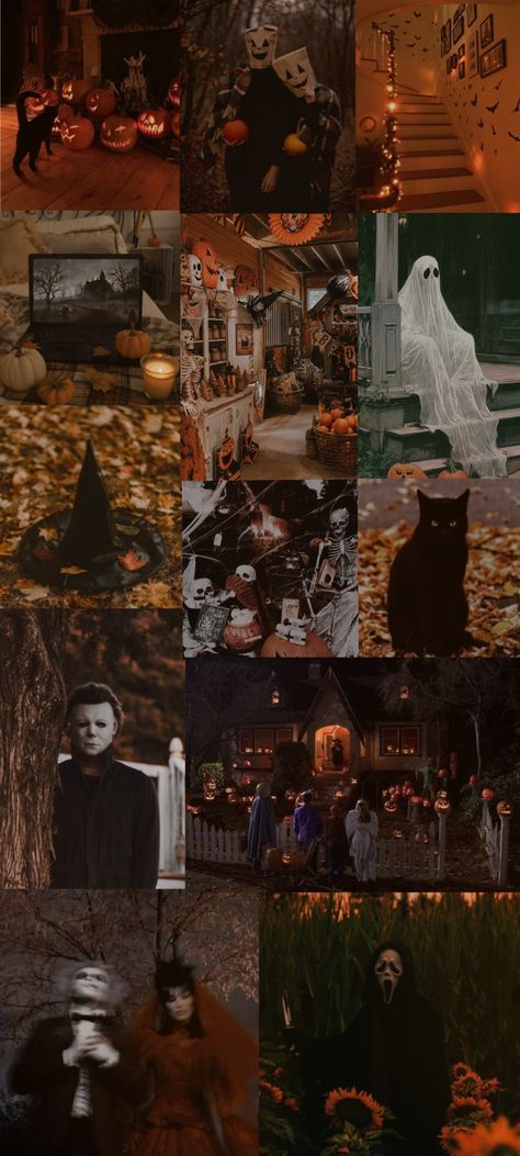 wallpaper halloween 🎃 Halloween Characters Wallpaper, Haunting Wallpaper, Matching Halloween Lockscreens, Halloween Astethic Wallpaper Iphone, 4k Wallpaper Iphone Halloween, Halloween Movie Aesthetic Wallpaper, Halloween Ios Wallpaper, Scary Halloween Wallpaper Iphone, Asthetic Picture Wallpaper Halloween