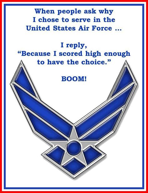 BOOM: U.S. Air Force Go, Blue! USAF Air Force Humor, Air Force Quotes, Air Force Tattoo, Air Force Graduation, Air Force Basic Training, Deployment Party, United States Air Force Academy, Air Force Women, Airforce Wife