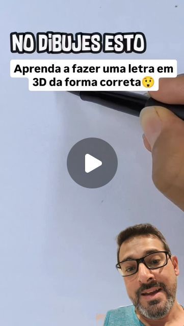 Rafael Borges on Instagram: "🔡 Aprenda a fazer uma letra em 3D diferente de todas que você já fez. Olha que incrível a arte do @easyart.hd

#dicas #criatividade #lifehacks #diy #paisefilhos #arte #desenho #desenho3d #pintura #letras #atividademanual #amodesenhar #habilidade" Life Hacks, 3 D, Origami, On Instagram, Instagram