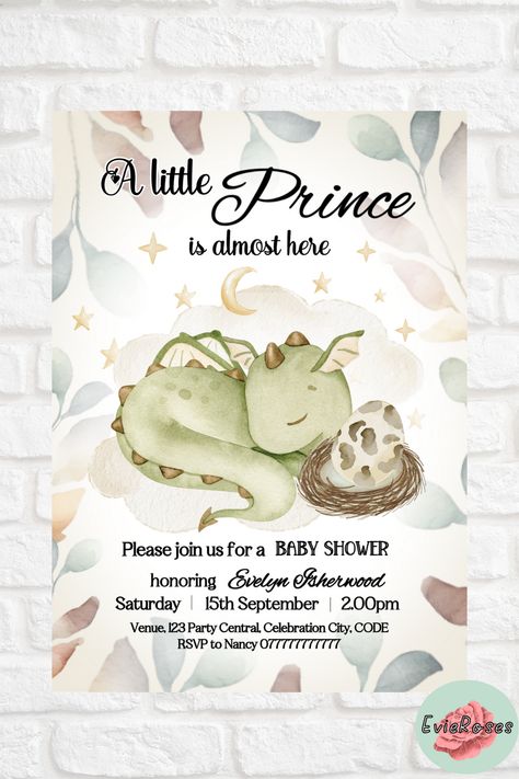 Dragon Themed Baby Shower Ideas, Dragon Baby Shower Theme, Baby Dragon Baby Shower Ideas, Baby Dragon Shower Ideas, Baby Shower Dragon Theme, Dragon Baby Shower Ideas, Dragon Party Decor, Dragon Baby Shower Invitations, Dragon Baby Shower