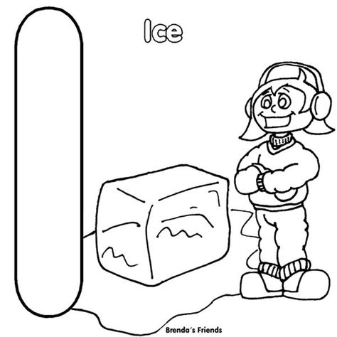 I Is For Ice, Letter I Worksheet, Breakfast Casseroles, Letter I, Coloring Pictures, Color Print, Colour Images, Coloring Sheets, Summer Camp