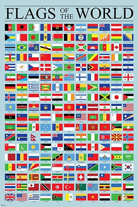 Classroom Reference, World Flags With Names, All World Flags, World Country Flags, Flag Printable, Minecraft Banner Designs, Giant Poster, Flags With Names, Cool Wall Decor