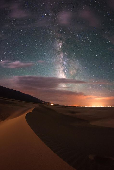 Visit The 8 Places In Colorado Designated As International Dark Sky Locations - CBS Colorado Sand Dunes At Night, Colorado Waterfalls, Sand Dunes Colorado, Places In Colorado, Colorado Attractions, Dark Site, Colorado Towns, Gunnison National Park, Great Sand Dunes National Park