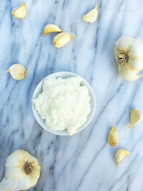 Save this easy vegan aioli recipe to make Lebanese Garlic Sauce using a lot of cloves of garlic. Lebanese Garlic Sauce, Garlic Sauce Recipe, Lemon Bowl, Lebanese Recipes, Garlic Paste, Left Over, Middle Eastern Recipes, Garlic Sauce, Mediterranean Recipes