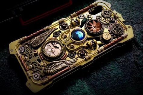 Steampunk Mobile/Cell/Smart Phone Casesws by SethlansArts. – Steampunk Stuff Steampunk Phone Case, Steampunk Phone, Steampunk Gadgets, Steampunk Items, Fashion Souls, Steampunk Stuff, Steampunk Crafts, Custom Jewellery, Time Keeper