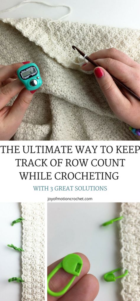 Keep track of row count while crocheting. Crochet row count. FREE crochet tutorial. Crochet row counter. Crochet row counting. #crochet #freecrochettutorial #freecrochet #crochettutorial #crochettutorials Crochet Help, Crochet Therapy, Crochet Hacks, Crochet Cottage, Stitch Counter, Crocheted Things, Crochet Rugs, Crochet Hack, Tutorial Ideas