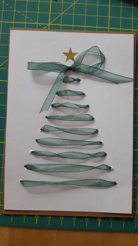 Decor Christmas Tree, Christmas Card Art, Hairstyles Short Hair, Homemade Christmas Cards, Christmas Card Crafts, Home Decor Christmas, Diy Christmas Cards, Christmas Cards To Make, Christmas Crafts For Kids