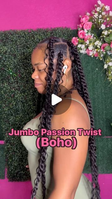 Jumbo Passion Twists Hairstyle Long, Jumbo Boho Twists, Jumbo Passion Twists, Jumbo Twist Braids, Jumbo Boho Braids, Jumbo Twists, Boho Twists, Store Hacks, Boho Braids