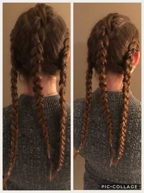 Dutch Braid Mohawk, Loose Dutch Braids Two, Dutch Braid To Pigtails, Hidden Part Dutch Braid, How Ro Dutch Braid Your Own Hair, Mohawk Ponytail, Durch Braid Pigtails, Holistic Diet, Mohawk Braid