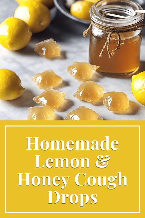 Discover the secret to soothing coughs naturally with homemade cough drops. Try our irresistible homemade cough drop recipe with lemon and honey today! Honey Cough Drops, Remedies For Cough, Recipe With Lemon, Lemon And Honey, Natural Asthma Remedies, Herbal Remedies Recipes, Sick Remedies, Cough Drops, Cold Sores Remedies