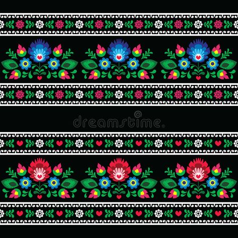 Polish Illustration, Polish Embroidery, Cutout Style, Polish Folk Art, Polish Folk, Folk Art Flowers, Wedding Quilt, Folk Design, Redwork Embroidery