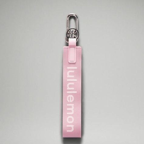 New With Tags Sold Out Online Rare Color Lululemon Never Lost Keychain, Never Lost Keychain, Peony White, Pink Keychain, School Bag Essentials, Cooler Style, Girly Car, Gift Inspo, Cute Car Accessories