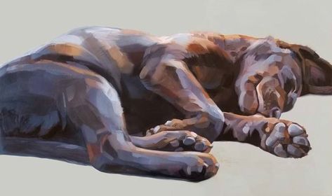 Chocolate Lab Painting, Lab Painting, Dog Portraits Illustration, Paintings Animals, Pet Portraiture, Dog Portraits Painting, Dog Portraits Art, Pitbull Art, Chocolate Lab