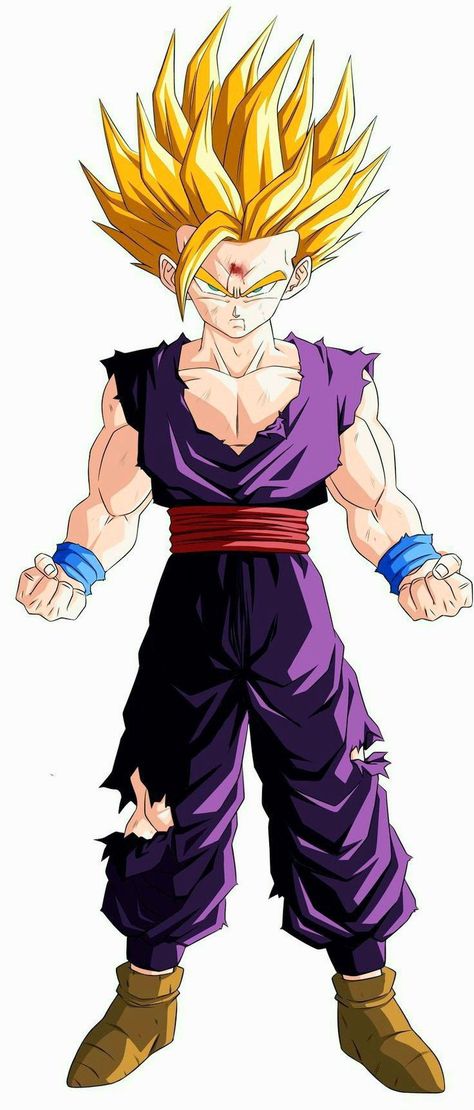 Gohan Teen, Gohan Drawing, Fearless Poster, San Gohan, Kid Gohan, Dbz Super Saiyan, Teen Gohan, Dbz Drawings, Goku And Gohan