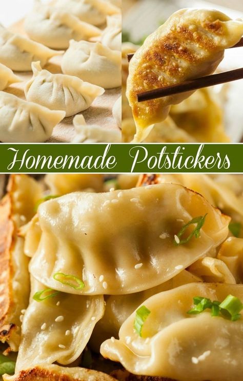 Homemade Potstickers, Dumplings Recipe Chinese, Potstickers Recipe, Homemade Chinese Food, Lo Mein Recipes, Homemade Dumplings, Chinese Dumplings, Chinese Cooking Recipes, Pot Stickers